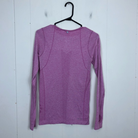 Nike Pink Dri-Fit Long Sleeve Workout Top Sz S - Picture 9 of 11